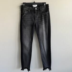 Pistola Raw Hem Ankle Skinny jeans Side Stripe Grey Black 27